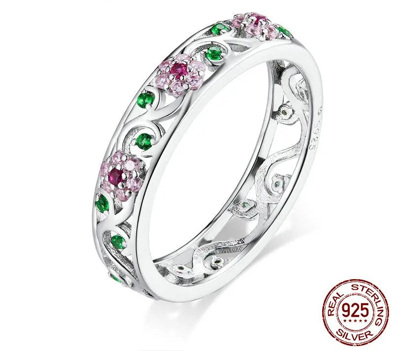Silver Secret Garden Ring