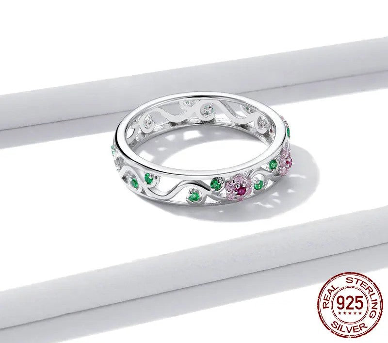 Silver Secret Garden Ring